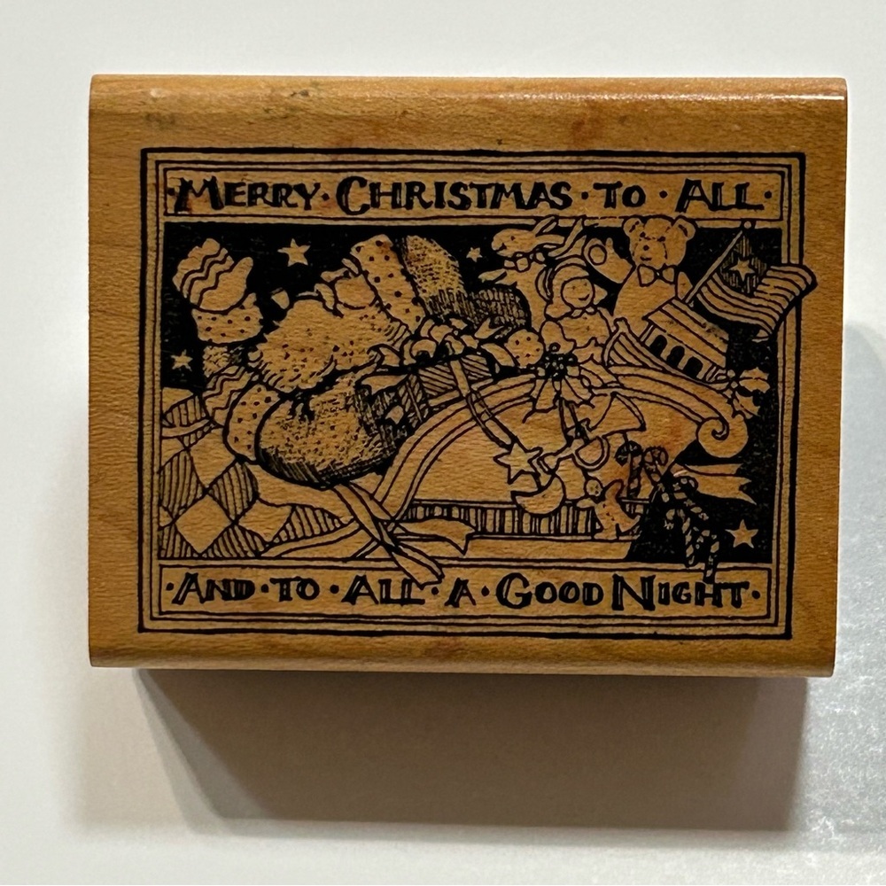 Delafield Stamp Company Merry Christmas To All Rubber Stamp